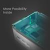 anidees Aluminum Pi case for Raspberry Pi 5 - Silver(AI-PI5-SG) view 4