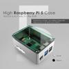 anidees Aluminum Extra High Pi case for Raspberry Pi 5  Silver (AI-PI5-SG-H) view 2