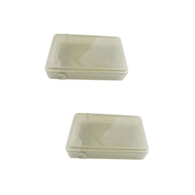 jojofuny 2pcs Shockproof -Static Hard Drive Storage Box Grey Case for External Hard Drive Convenient Labeling for Easy Identification