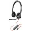 Poly Blackwire 3320 USB-C Headset TAA - Mono - USB Type C - Wired - 32 Ohm - 20 Hz - 20 kHz - On-ear - Monaural - Supra-aural - 7.10 ft Cable - Omni-directional Microphone - Noise Canceling - Black - view 1
