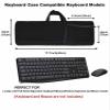 NUENSS-ROR Keyboard Sleeve Case for Lovaky 2.4G Full-Sized Ergonomic Wireless Keyboard and Mouse Soft Neoprene Keyboard Sleeve with Mouse Storage Pouch (Black) view 2