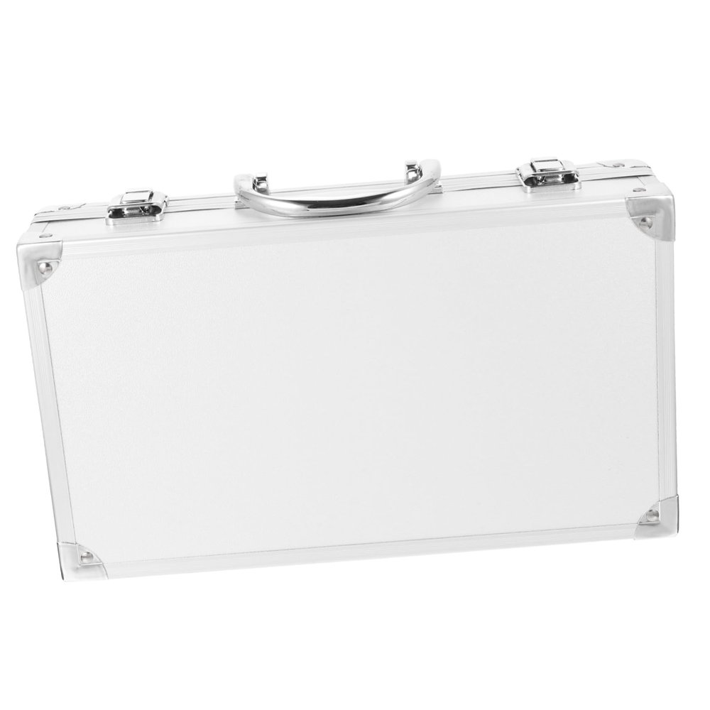 Veemoon Aluminum Alloy Tool Box Capacity Multi-purpose Storage Case for Medicine Portable Design Secure Clasp for Home and Travel Use