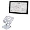 BoxWave Stand and Mount Compatible with Allen Bradley VersaView 6300M (24 in) - Executive VersaView Laptop Stand, Ergonomic Adjustable Viewing Angle Metallic Riser - Metallic Silver view 1