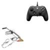 BoxWave Adapter Compatible with GameSir G7 - Micro SD Card miniReader, USB Type-C OTG Reader USB3.0 Adapter Keychain - Metallic Silver view 1