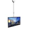 Mount-It Ceiling TV Mount Bracket, Fits 40 42 47 50 55 60 70 Inch Flat Panel Televisions, Adjustable Height Telescoping Tilt and Swivel, Mount on Vaulted Ceilings Up to VESA 600x400 (MI-509L), White view 2