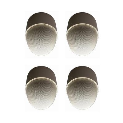 OWI AMP-HD-NEP-4W Set of (4) Neptune Speakers with HD Amplifier 20 Watt, 4 Each; Outdoor/Indoor Speakers; 5 Inches, 5 Way; Dynamic 360-Degree Sound - 180-Degree Dispersion; White