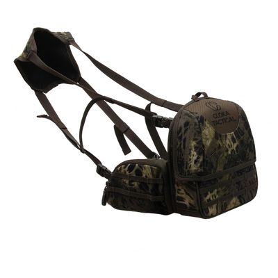 Cloka Bino Harness with Rangefinder Pouch, Binocular Harness Chest Pack, Waterproof Lightweight Binocular and Rangefinder Case for Hunting, Bird Watching