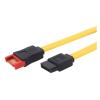 15CM 6Gb/s SATA3 Serial ATA Data Extension Cable, SATA 7 Pin Port Saver Cable Fit Fit Compatible PC SATA 3.0 SATAIII 6Gbps Hard Drive Disk,SSD(45CM,Yellow) view 1