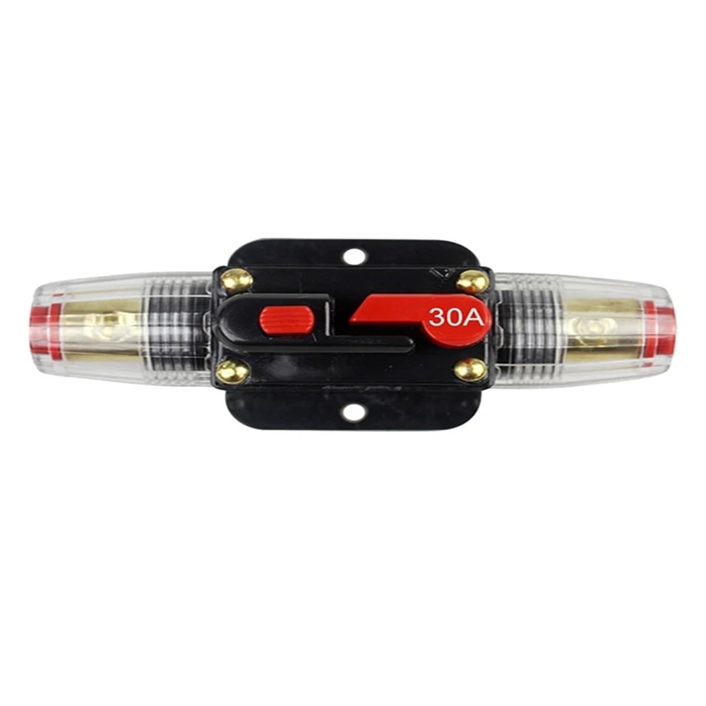 100A 50A 60A 80A 150A 12V 24 Car Truck Audio Amplifier Circuit Breaker Fuse Holder AGU Style Stereo Amplifier Refit Enjoyable (Size : 100A)
