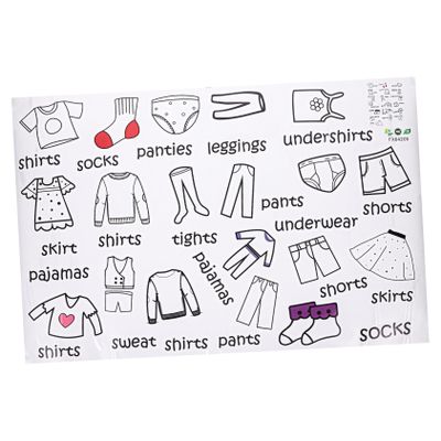 TOYANDONA 1sheet Clothing Classification Stickers for Wardrobe Organization Dresser Decals for Easy Sorting Removable Labels for Smooth Decorative and Functional Closet Labels for Bedroom