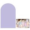 Aerdce Lilac Purple Arch Cover Wedding Spandex Arch Stand Cover Stretchy Backdrop Fitting Round Top Chiara Backdrop Cover for Party Birthday Baby Shower Decor(Only Cover) view 1