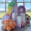 Aerdce Lilac Purple Arch Cover Wedding Spandex Arch Stand Cover Stretchy Backdrop Fitting Round Top Chiara Backdrop Cover for Party Birthday Baby Shower Decor(Only Cover) view 3