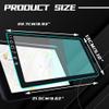 Lecctso Car Navigation Screen Protector, Car Screen Tempered Glass Protector, Car Touchscreen Protector, Car Interior Accessories Universal for Most Cars (black edge blue ray, 9inches) view 2