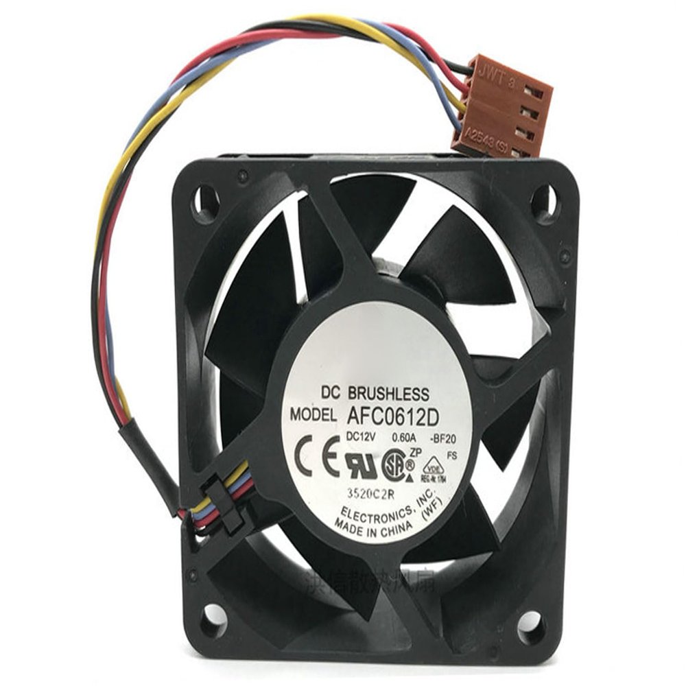 AFC0612D 60mm 6025 60x60x25mm 12V 0.60A 4-Wire 4Pin PWM Double Ball Bearing High Volume Air Cooling Fan