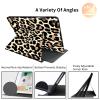 AIRWEE Rotating Case for iPad 10.2 Case for iPad 9th Generation 2021, for iPad 8th Gen 2020/iPad 7th Gen 2019, 360 Degree Rotating Leather Smart Auto Wake Sleep Case for iPad 9th Leopard Case view 3