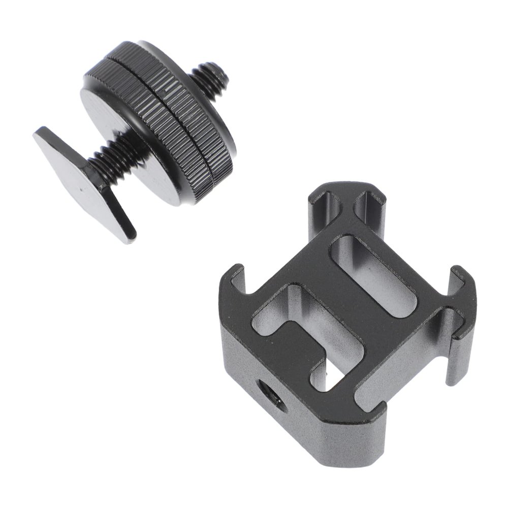 jojofuny 3sets Hot Shoe Mount Adapter for Tripod Holder Secure Locking Disk Compatible Microphones Led Lights and Cameras Accessory for Photography and Videography
