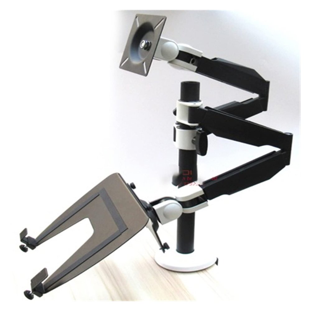 10"-15.6" Laptop+10"-27" Monitor Bracket Double Arm Laptop Table Stand Notebook Desk Mount Laptop Stand (Color : AOC-LP1202-LP20)