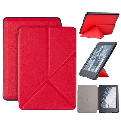 Case for 6-inch Kindle Paperwhite 1/2/3 2012 2013 2015, Standing Origami Slim Shell Cover with Auto Wake/Sleep for Amazon Kindle Paperwhite Prior to 2016 E-Reader Red