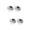 jojofuny 4pcs Round Wiring Outlet Cover Silver Desk Grommet for Neat Zinc Alloy Easy Installation -Wobble Design for Office and Home Desks view 1