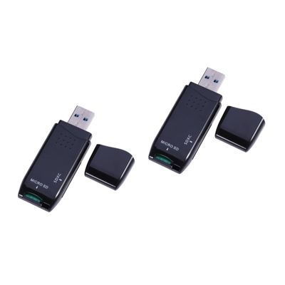jojofuny 2pcs 2 USB 3.0 Multi-Function OTG Card Reader Adapter Micro to Type c USB OTG for Mobiles Laptops