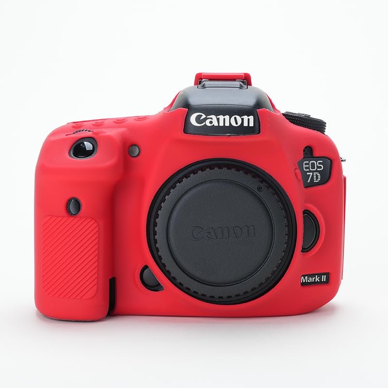 CLKSUMFE Professional Secure Silicone Camera Case Cover Housing Body Skin Full Body Protective Cases for Canon EOS 7D Mark II Digital SLR Camera