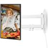 Alrhipvm Wall Mount for Echo Show 21, Echo Show 15 Wall Mounting Bracket Swivel Rotation Extension Tilt for Alexa Show 21, Alexa Show 15, Max VESA 100x100mm Hold up to 33lbs, White view 1