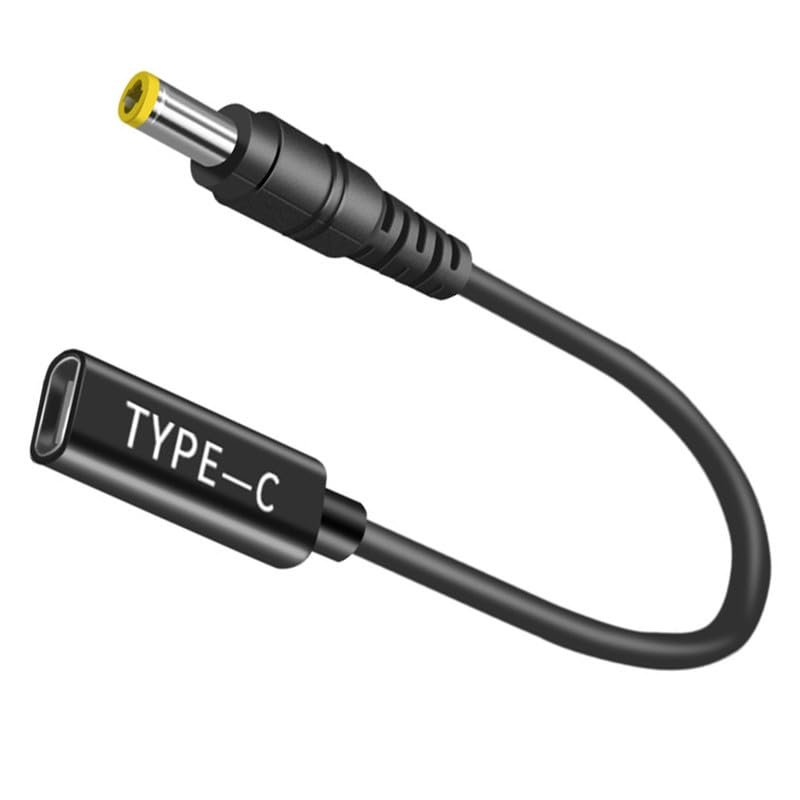 USB C to 5.5x2.5mm Cable, Male to DC Female 12V 19V 20V Adapter, DC 5.5x2.5mm Adapter to USB C Adapter Made for Asus Laptop Series, Router, Printer, RVs, Solar Generator