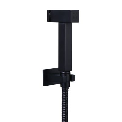 Cloth Diaper Sprayer Black Handheld Bidet Sprayer for Toilet Hand Shower for Toilet Set with Hose Brass Cold Water No Drilling Toilet Spray Gun kit
