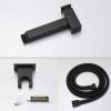 Cloth Diaper Sprayer Black Handheld Bidet Sprayer for Toilet Hand Shower for Toilet Set with Hose Brass Cold Water No Drilling Toilet Spray Gun kit view 3