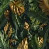 BELECO 15x10ft Fabric Tropical Leaves Backdrop Gold and Green Leaves Palm Leaves Nature Forest Backdrop Jungle Safari Summer Luau Hawaiian Party Decorations Birthday Wedding Photoshoot Studio Props view 2