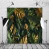 BELECO 15x10ft Fabric Tropical Leaves Backdrop Gold and Green Leaves Palm Leaves Nature Forest Backdrop Jungle Safari Summer Luau Hawaiian Party Decorations Birthday Wedding Photoshoot Studio Props view 3