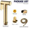 Bidet Sprayer for Toilet, Handheld Cloth Diaper Sprayer, Bathroom Jet Sprayer Kit Spray Attachment with Hose and Shower Angle Valve,Titanium Gold (Color : Titanium Gold) view 2