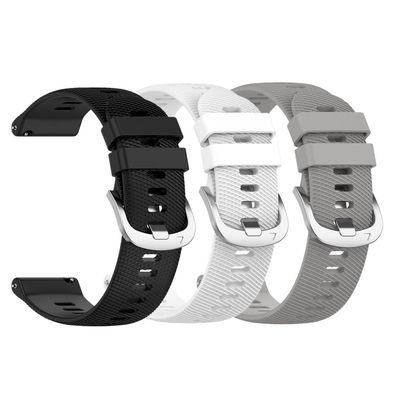 Waekethy Bands for Garmin Venu 3s/Venu 2s/Vivoactive 4s, 18mm Watch Strap Sport Wristband Soft Silicone Replacement Band Compatible with Forerunner 255s/Forerunner 265s