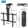 QICBYING Motorized Ceiling TV Mount, Hidden Drop Down TV Lift, Telescopic Electric TV Lift with Auto Lifting, 0-85 Flip Down, Fits 32-70 Inch TVs Motorized TV Stand view 2