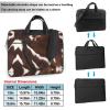 YYHWHJDE Brown Cowhide pattern Fashionable and ultra-thin shoulder laptop bag 13 inch Shockproof soft lining view 2