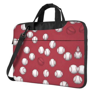 YYHWHJDE Fastball Ball Pitcher pattern Fashionable and ultra-thin shoulder laptop bag 13 inch Shockproof soft lining