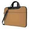 YYHWHJDE Solid color brown pattern Fashionable and ultra-thin shoulder laptop bag 13 inch Shockproof soft lining view 1