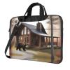YYHWHJDE Rustic Lodge Bear picture Fashionable and ultra-thin shoulder laptop bag 15.6 inch Shockproof soft lining view 1