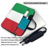 YYHWHJDE italy flag pattern Fashionable and ultra-thin shoulder laptop bag 15.6 inch Shockproof soft lining view 3