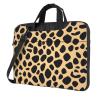 YYHWHJDE Leopard Print pattern Fashionable and ultra-thin shoulder laptop bag 14 inch Shockproof soft lining view 1