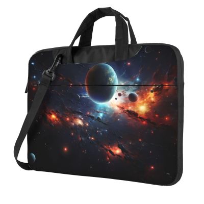 YYHWHJDE Abstract Universe picture Fashionable and ultra-thin shoulder laptop bag 13 inch Shockproof soft lining