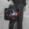 YYHWHJDE Abstract Universe picture Fashionable and ultra-thin shoulder laptop bag 13 inch Shockproof soft lining view 2