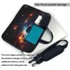 YYHWHJDE Abstract Universe picture Fashionable and ultra-thin shoulder laptop bag 13 inch Shockproof soft lining view 4