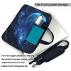YYHWHJDE Blue Galaxy picture Fashionable and ultra-thin shoulder laptop bag 15.6 inch Shockproof soft lining view 3
