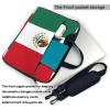 YYHWHJDE Flag of Mexico picture Fashionable and ultra-thin shoulder laptop bag 15.6 inch Shockproof soft lining view 3