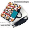 YYHWHJDE Cartoon penguin picture Fashionable and ultra-thin shoulder laptop bag 15.6 inch Shockproof soft lining view 3
