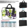 YYHWHJDE Purple and green grapes pattern Fashionable and ultra-thin shoulder laptop bag 13 inch Shockproof soft lining view 2