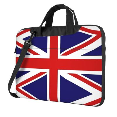 YYHWHJDE UK Flag pattern Fashionable and ultra-thin shoulder laptop bag 15.6 inch Shockproof soft lining