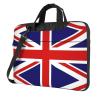 YYHWHJDE UK Flag pattern Fashionable and ultra-thin shoulder laptop bag 15.6 inch Shockproof soft lining view 1