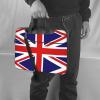 YYHWHJDE UK Flag pattern Fashionable and ultra-thin shoulder laptop bag 15.6 inch Shockproof soft lining view 2